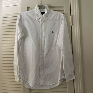Ralph Lauren Polo blue label button down shirt in white
